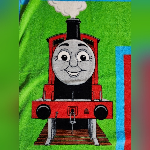 Thomas & Friends 2013 Soft Fleece Large Twin Throw Blanket Train Engine - Picture 7 of 9
